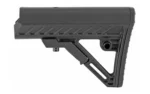 UTG Pro Model4 S2 Stock, black, right-side view with angled brace and adjustment lever