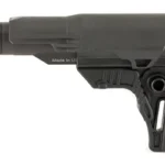 UTG Pro AR15 OPS Mil-Spec Stock Kit, black, right-side view with stock and buffer tube