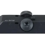 Burris Fastfire red dot sight mount, angled top view of black metal mount with screws