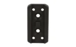 ARISAKA OFFSET OPTIC PLT 5 AIMPOINT, black front view with six mounting holes