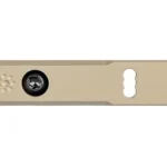 ARISAKA INLINE SCOUT MOUNT M-LOK TAN, top view of tan mount with two black screws and two slots