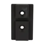 ARISAKA OFFSET OPTIC PLT 6 ACRO/MPS black front view with two circular mounting holes