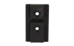 ARISAKA OFFSET OPTIC PLT 6 ACRO/MPS black front view with two circular mounting holes