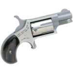 North American Arms NAA 22LR Mini Revolver Handgun .22 LR 5rd Capacity 1.125" Barrel Silver with Wood Grip