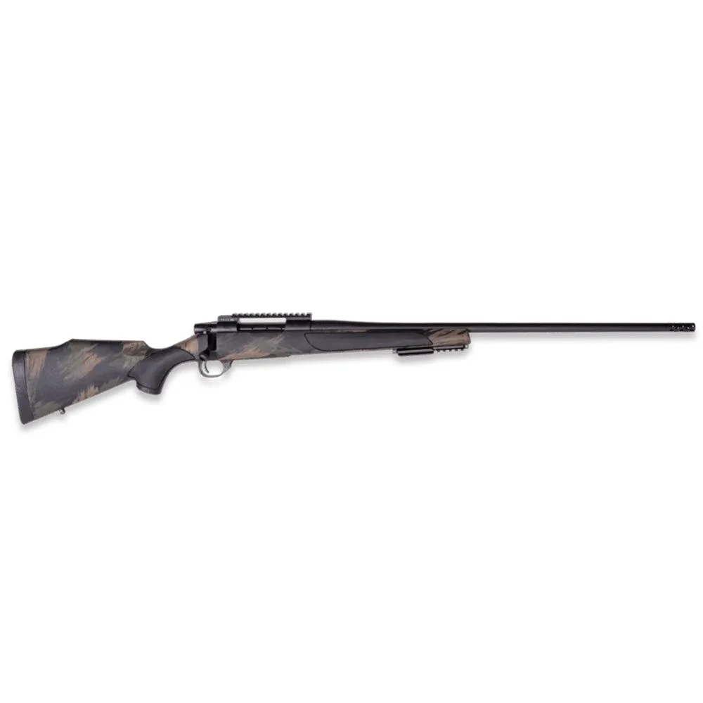 primary-820 Weatherby Vanguard Black Hills Rifle .300 Win 3rd Magazine 24" 1/2x28 Threaded Barrel with 2" Muzzle Brake Black with Green