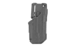 BLACKHAWK BH T-SER L2D black right-hand holster in angled side view