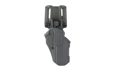 primary-8207 BLACKHAWK BH T-SER L2C OVERT black right-hand holster, front view with belt attachment