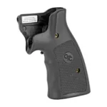 Crimson Trace Corporation CTC LASERGRIP, black angled side view with textured grip panels