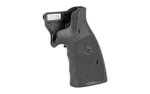 Crimson Trace Corporation CTC LASERGRIP, black angled side view with textured grip panels