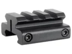 Burris 0.5" Riser Scope Mount, black angled view with Picatinny rail and two screws