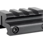 Burris 0.5" Riser Scope Mount, black angled view with Picatinny rail and two screws