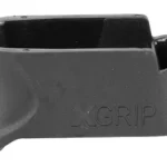 X-GRIP XGRIP MAG SPACER FOR GLK 43 9MM, black side view with open top and flared base