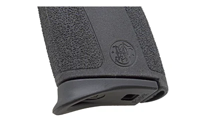 primary-8450 Pearce Grip Extension for M&P Shield X, black extension fitted to a textured magazine base