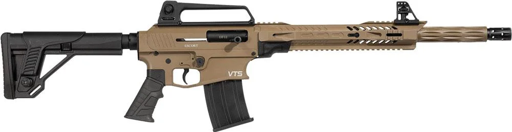primary-853 Hatsan USA / Escort Shotguns Escort DF12 Shotgun 12ga 5rd Magazine 18" Barrel FDE