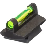 Hi-Viz HIVIZ IC RIF 5/16" TALL FRNT GRN/R black front sight with bright green fiber-optic rod