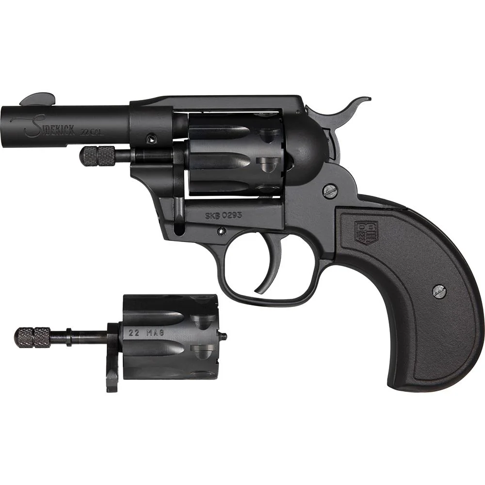 primary-854 Diamondback Sidekick Birdshead Handgun .22 Wmr/.22 LR 9rd Capacity 3" Barrel SA/DA Black