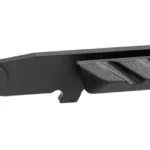 TYRANT P365 Extended Slide Catch, black angled side view with grooved extended pad
