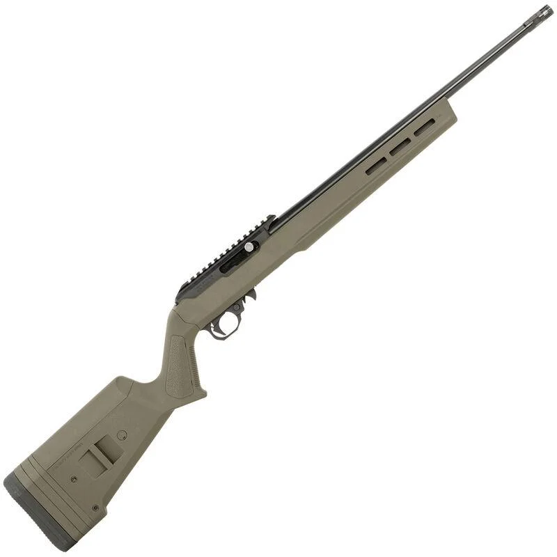 primary-855 Black Rain Ordnance Inc Black Rain Ordnance Hunter Rifle .22 LR 10rd Magazine 18" Threaded Barrel OD Green