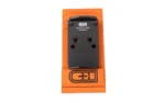 C&H PLT WLTHR PDP2 TO RMR/SRO/507C black adapter plate in orange packaging, front view