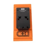 C&H PLT WTHR PPQ/Q4/5 TO RMR/SRO/HOL black adapter plate in orange packaging, front view