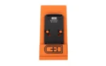 C&H PLT RMR TO HOLO 407K/507K black adapter plate, front view in orange packaging