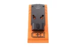C&H PLT SIG P320X TO RMR/SRO/HOLO black adapter plate, front view in orange packaging