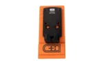 C&H PLT STACCATO DUO TO RMR/507C black adapter plate, top view in orange packaging