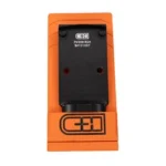 C&H PLT FN509 TO RMR/SRO/HOLO black adapter plate, front view in orange packaging