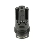LANTAC LAMPREY 5.56 1/2X28 SHT FH/C black front view with vent holes and slotted crown