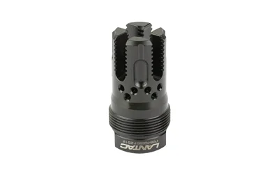 primary-8622 LANTAC LAMPREY 5.56 1/2X28 SHT FH/C black front view with vent holes and slotted crown