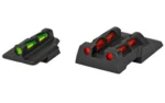 Hi-Viz HIVIZ IC black front and rear sight set with green and red fiber-optic inserts