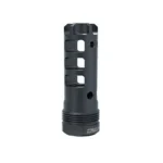 LANTAC 9MM Dragon Plan B Long 1/2X28, black front angled view with rectangular ports