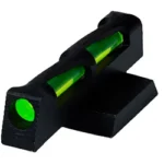 Hi-Viz HIVIZ Novak 1911 Front Interchange sight black, angled view with bright green inserts