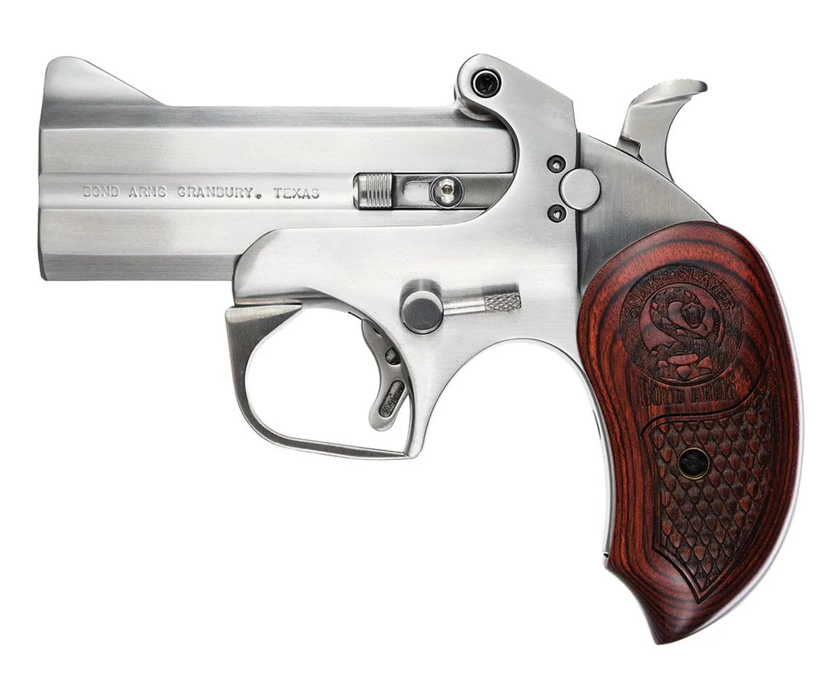 primary-867 Bond Arms Inc. Bond Arms Snake Slayer Derringer .357 Mag/.38 Spl 2rd Capacity 3.5" Barrel Rosewood Grip