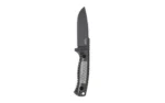 KA-BAR Cool Name Drop Point black, right-side view with black blade and textured handle