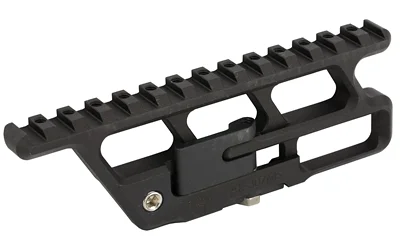 RS Regulate RS REG FULL-LENGTH YUGO MODULAR LWR black rail mount, angled right-side view