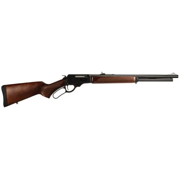 Rossi R95 Rifle, right-side view with brown wood stock and fore-end, black barrel and lever