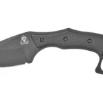 KA-BAR Knives KBAR TDI Pocket Strike black side view with finger ring and textured handle