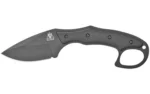 KA-BAR Knives KBAR TDI Pocket Strike black side view with finger ring and textured handle