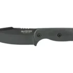 KA-BAR Knives KBAR BK18BK Becker Harpoon black side view with black blade and handle