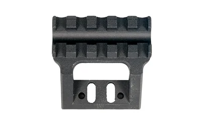 RS Regulate RS REG 1913 MINI PIC RAIL MOD UPPER, black front view with short slotted rail