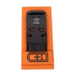 C&H PLT CZ P10 TO HOLO EPS/EPS CARRY black plate, front view in orange packaging