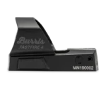 Burris FastFire 4 Red Dot Multi-Reticle Black, right-side view with open lens and control buttons