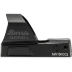 Burris FastFire 4 Red Dot Multi-Reticle Black, right-side view with open lens and control buttons