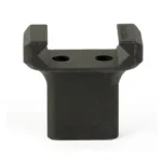 ARISAKA FINGER STOP PICATINNY BLACK front view with raised side tabs and two mounting holes