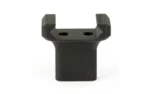 ARISAKA FINGER STOP PICATINNY BLACK front view with raised side tabs and two mounting holes