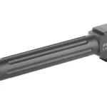 LWD ALPHAWOLF G17 threaded barrel, black angled side view with exposed muzzle threads