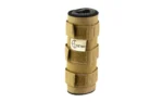 Cole-TAC COLETAC HTP 6" SUPPRESSOR COVER CB, coyote brown upright view with straps and logo