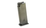 Kel-Tec MAG KELTEC P3AT gray metal pistol magazine in angled front view with black base plate