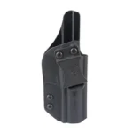Kel-Tec PR57 IWB Paddle Holster black, right-side view with mounting screws
